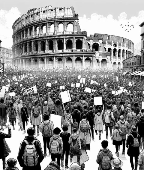 ai-protest-gaza-rome-barcelona