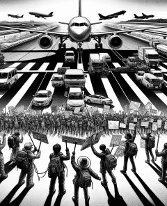 ai-protest-airport-activists