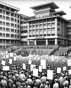 ai-healthcare-fees-protest