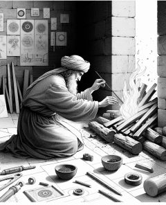 ai-leonardo-wood-charring