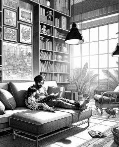 ai-child-reading-book