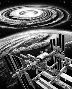 ai-iss-airglow-galaxy