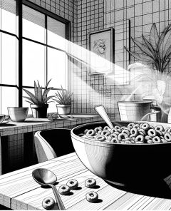 ai-lion-cereal-breakfast