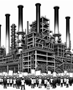 ai-steel-factory-protest