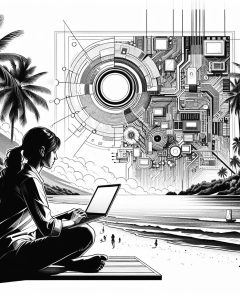 ai-workation-beach