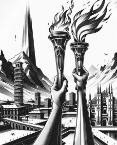 ai-olympic-torch-dual-flames