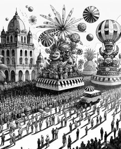 ai-satirical-karneval-wagen