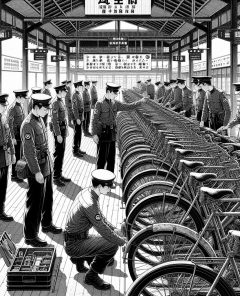 ai-military-police-bicycle-cleanup