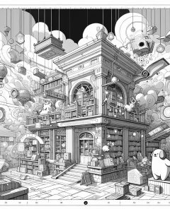 ai-dog-puck-bookshop