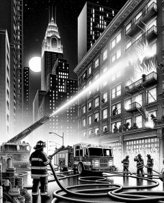 ai-firefighters-building-night