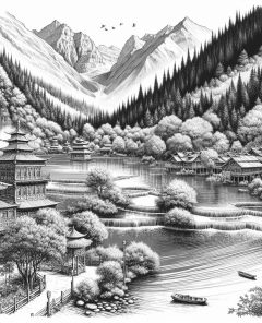 ai-jiuzhaigou-nature