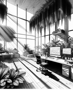 ai-office-plants-productivity