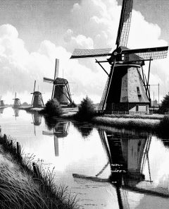 ai-windmills-kinderdijk