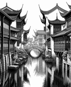 ai-zhujiajiao-water-town