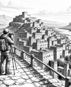 ai-ait-ben-haddou-unesco-kasbah-sunset
