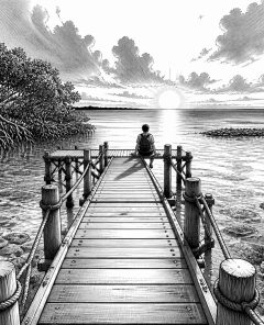 ai-caye-caulker-reef-sunset-pier