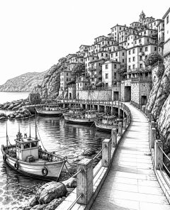 ai-cudillero-harbor-kartierung