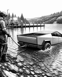 ai-cybertruck-wade-mode-lake-arrest