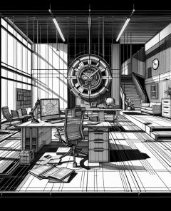 ai-digital-clock-office