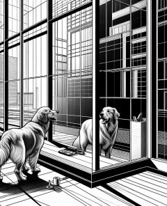 ai-dog-reflection