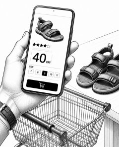ai-ecommerce-sandals-discount-checkout