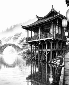 ai-fenghuang-stilt-river-lanterns