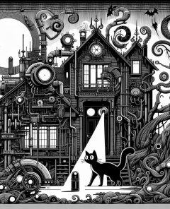 ai-garfield-ghost-house