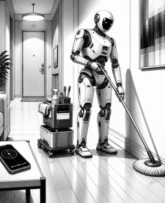 ai-humanoid-robot-cleaning-service