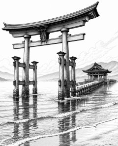 ai-itsukushima-torii-tide-reflection
