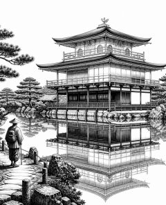 ai-kinkakuji-gold-pavilion-kyoto-reflection