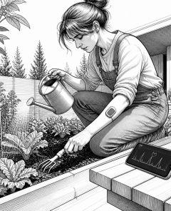 ai-mental-health-cortisol-gardening-wearable-sensor