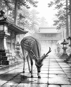 ai-nara-park-sika-deer-temple-mist