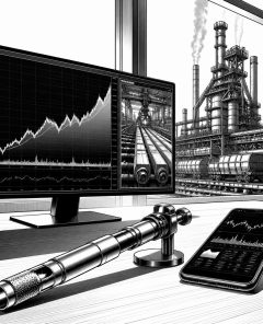 ai-nucor-stahlzyklus-trading-screen