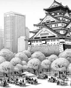ai-osaka-castle-spring