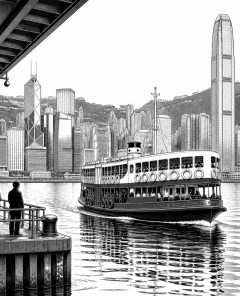 ai-star-ferry-hongkong-victoria-harbour