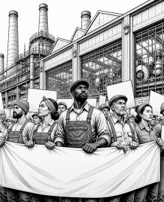 ai-strike-protest-factory