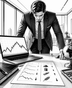 ai-sumitomo-corp-trading-desk-globe-chart