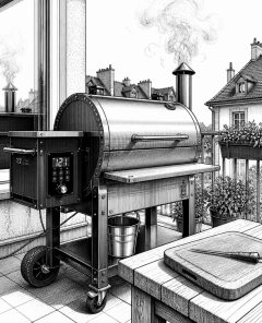 ai-traeger-pelletgrill-balcony-smoker