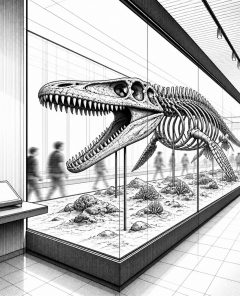 ai-tylosaurus-rex-fossil-museum