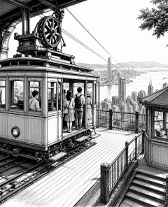 ai-victoria-peak-hongkong-skyline-tram