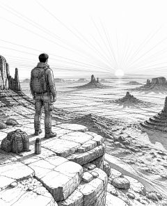 ai-white-desert-farafra-sunrise