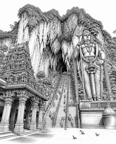 batu-caves-gombak-tempel-kalkstein-kultur