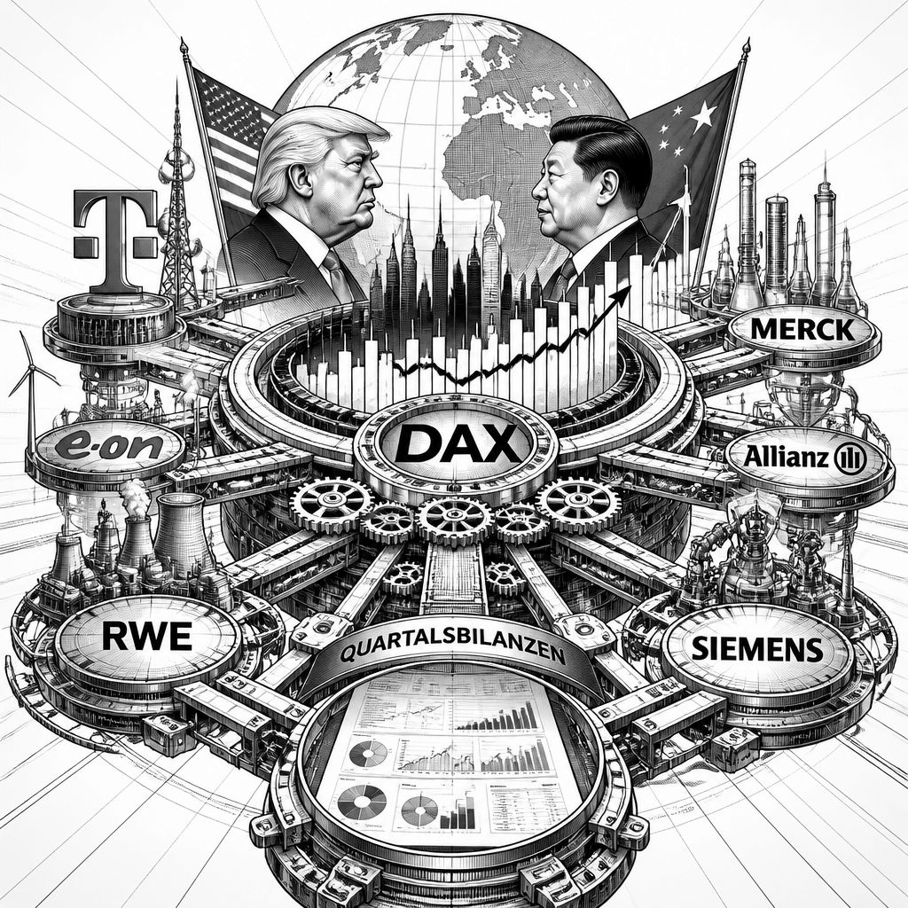 DAX stabilisiert sich nach Verlusten: Trump-Besuch in China im Fokus DAX stabilisiert sich nach Verlusten: Trump-Besuch in China im Fokus