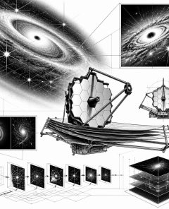 jwst-m77-gluehstrahlen-schwarzes-loch-zentrum