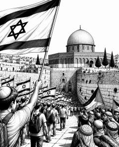 kontroverser-flaggenmarsch-jerusalem-spannungen