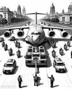 polizeieskorte-militaerflugzeug-torrance-armed-forces-day