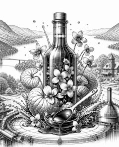 violetter-sirup-fruehlingsgenuss-natur