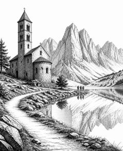 ai-aiguestortes-boi-roman-church-mountain-lake