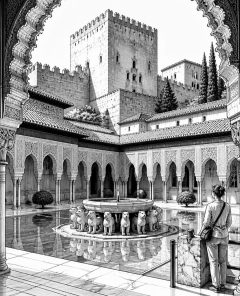 ai-alhambra-granada-courtyard-fountain