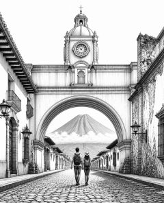 ai-antigua-guatemala-unesco-volcano-arch